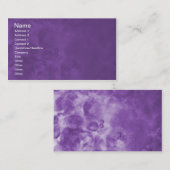 Lila nebelhafte abstrakte Geschäfts-Karten 0001 Visitenkarte (Vorne/Hinten)