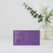 Lila nebelhafte abstrakte Geschäfts-Karten 0001 Visitenkarte (Stehend Vorderseite)