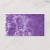 Lila nebelhafte abstrakte Geschäfts-Karten 0001 Visitenkarte (Rückseite)