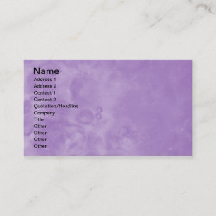 Lila nebelhafte abstrakte Geschäfts-Karten 0002 Visitenkarte