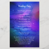 Lila Nebula Celestial Art Weltraum Hochzeit (Rückseite)