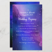 Lila Nebula Celestial Art Weltraum Hochzeit (Vorne/Hinten)