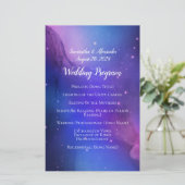 Lila Nebula Celestial Art Weltraum Hochzeit (Stehend Vorderseite)