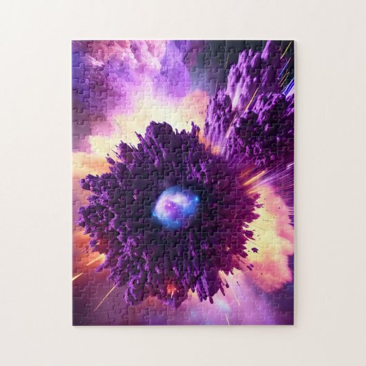 Lila nebulakosmisches Ereignis in Wolken von Stern Puzzle (Vertikal)