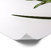 Lila Nelken Blume Art Print Poster (Ecke)