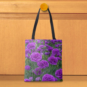 Lila Nelken-Tragetasche Tasche