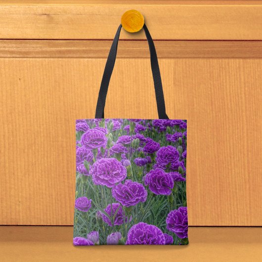 Lila Nelken-Tragetasche Tasche
