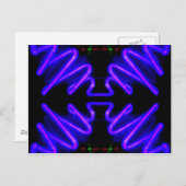 Lila Neon Arrows 8 - Städtische Kunst Postkarte (Vorne/Hinten)