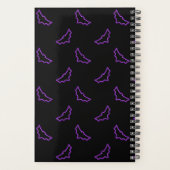 Lila Neon Bats Planer (Rückseite)