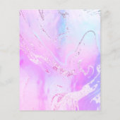 lila Neon-Fluid-Marmordesign Flyer (Hinten)