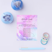 lila Neon-Fluid-Marmordesign Flyer (Einzeln)