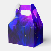 Lila Neon Glow Girl's Bowling Birthday Party Geschenkschachtel (Rückseite)