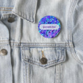 Lila Neon-Marmor-Textur Abstrakte Flüssige Farbe Button (Beispiel)