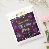 Lila Neon Modern Holiday Weihnachten Party Geschenktütchen (Versiegelt)