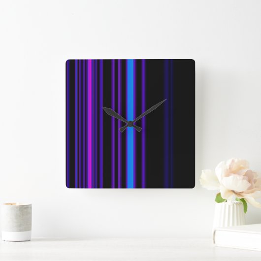 Lila Neon Modern Wall Uhren (Zuhause)