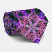 Lila Neon Neck Tie Krawatte (Gerollt)
