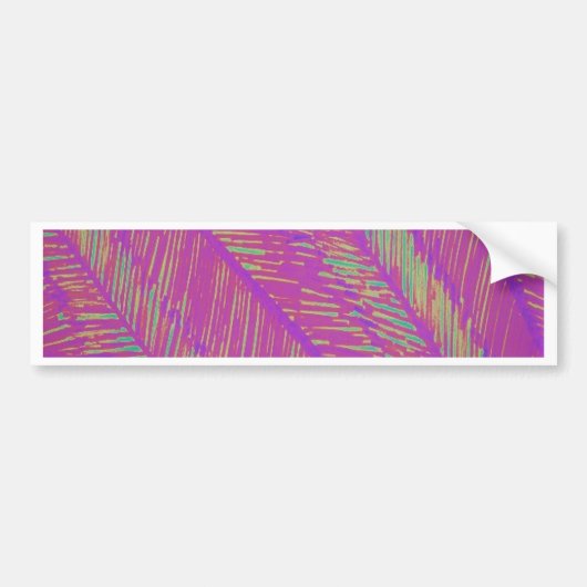 Lila Neon Palms Autoaufkleber (Vorne)