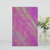 Lila Neon Palms Briefpapier (Stehend Vorderseite)