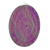 Lila Neon Palms Dartscheibe (Vorderseite Links)