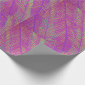 Lila Neon Palms Geschenkpapier (Ecke)