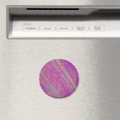 Lila Neon Palms Magnet (In Situ (Geschirrspüler))