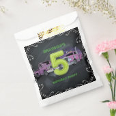 Lila Neon Trucks 5. Geburtstagsparty Geschenktütchen (Versiegelt)