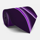 Lila Neonflammen Krawatte (Gerollt)