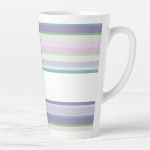 Lila, Neptun, meergrün und Lavendelstreifen Milchtasse