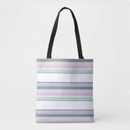 Lila, Neptun, meergrün und Lavendelstreifen Tasche
