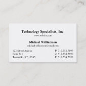 Lila Netztechnik-glatte Geschäfts-Karten Visitenkarte (Rückseite)