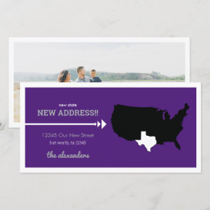 Lila Neuer Staat, Neue Adresse! Texas Umzug
