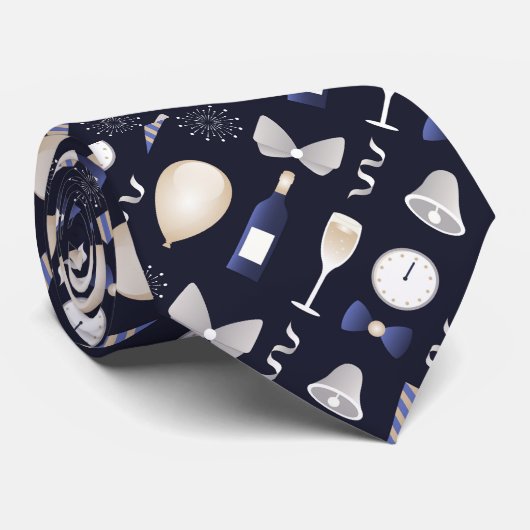 lila neuer Tag Krawatte (Gerollt)