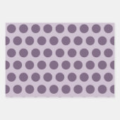 Lila neutrales Polka-Dots-Alternativmuster Geschenkpapier Set (Vorderseite 2)