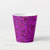 lila Niedliche Blume Milchtasse (Vorderseite)