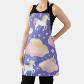 Lila Niedliche Rainbow-Kindermädchen Schürze (InSitu)