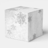 Lila Niedliche Snowman-Gefälligkeitsbox Geschenkschachtel (Rückseite)