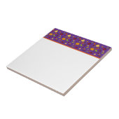 lila niedliches Gemüse Fliese (Seite)