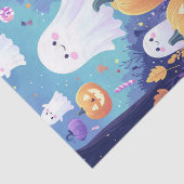 Lila Niedliches Halloween Seidenpapier (Ausschnitt)