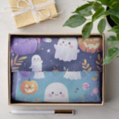 Lila Niedliches Halloween Seidenpapier (Geschenk)
