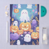 Lila Niedliches Halloween Seidenpapier (Handwerk)