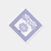 Lila Niedliches Sweet Lamb Modernes, einfaches Bab Serviette (Ecke)