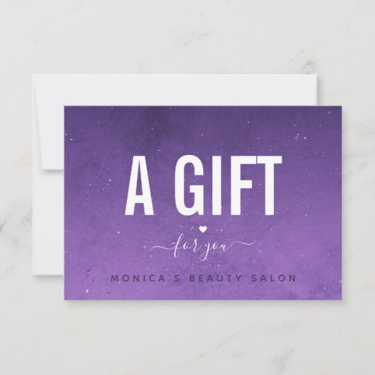 Lila Night Sky Galaxy Kosmisches Universum Herz Li (Vorderseite)