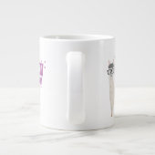 Lila No Drama Llama Jumbo-Tasse (Rückseite)