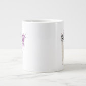 Lila No Drama Llama Jumbo-Tasse (Vorderseite)