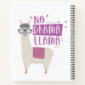 Lila No Drama Llama Notizblock (Rückseite)