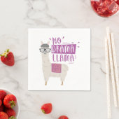 Lila No Drama Llama Serviette (Beispiel)