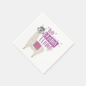 Lila No Drama Llama Serviette (Ecke)