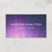 Lila Nordlichter Visitenkarte (Vorderseite)