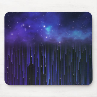 Lila Nordlichtgalaxie Mousepad