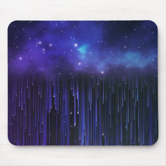 Lila Nordlichtgalaxie Mousepad (Vorne)